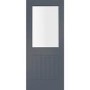 Internal White Primed Suffolk with Clear Glass - White Primed, 1981 x 610 x 35 mm