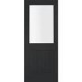 Internal White Primed Suffolk 1L with Clear Glass Fire Door - White Primed, 1981 x 762 x 44 mm