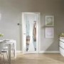 Internal White Primed Glazed Door with Clear Glass - 1981 x 762 x 35mm - Verona - XL Joinery