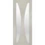 Internal White Primed Verona with Clear Glass - White Primed, 2040 x 726 x 40 mm
