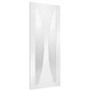 Internal White Primed Verona with Clear Glass - White Primed, 2040 x 726 x 40 mm
