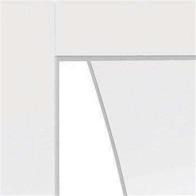 Internal White Primed Glazed Door with Clear Glass - 2040 x 826 x 40mm - Verona - XL Joinery