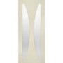 Internal White Primed Verona with Clear Glass - White Primed, 2040 x 926 x 40 mm