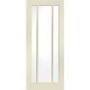 Internal White Primed Worcester Door with Clear Glass Fire Door - 1981 x 762 x 44 mm, White Primed