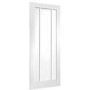 Internal White Primed Glazed 3-Panel Door with Clear Glass - 1981 x 838 x 35mm - Worcester - XL Joinery