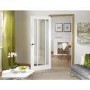 Internal White Primed Worcester Door with Clear Glass Fire Door - 2040 x 826 x 44 mm, White Primed