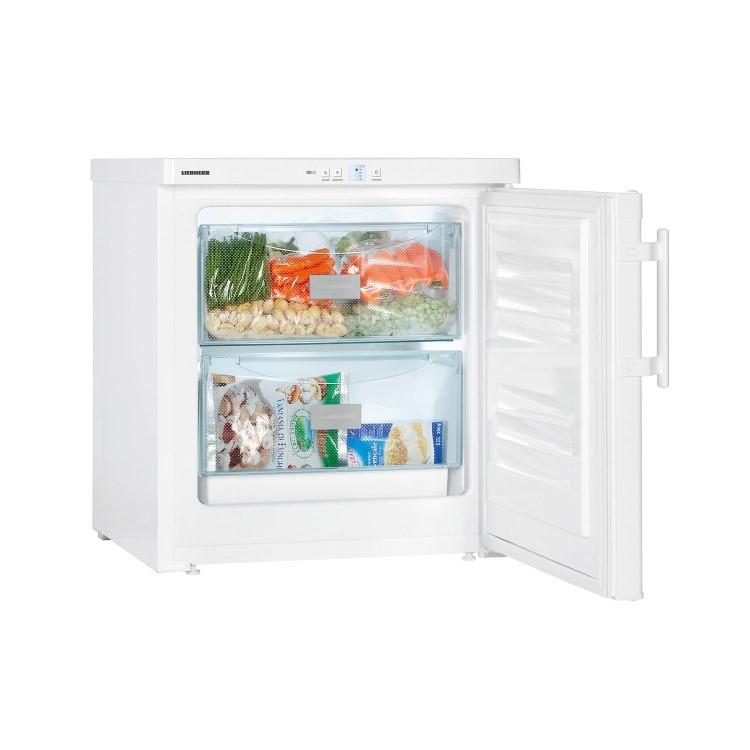 Refurbished Liebherr GX823 55cm Wide SmartFrost Freestanding Upright Compact Freezer - White