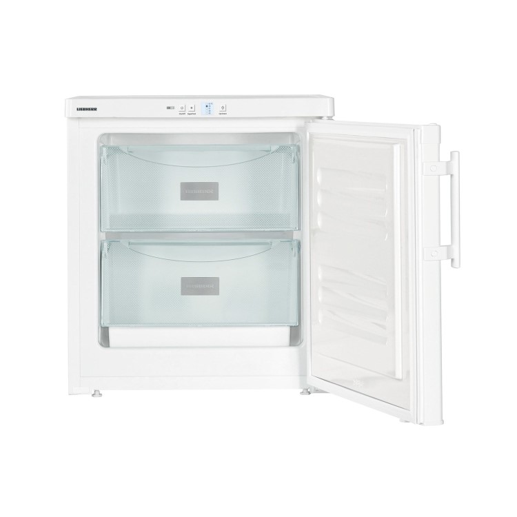 Refurbished Liebherr GX823 55cm Wide SmartFrost Freestanding Upright Compact Freezer - White