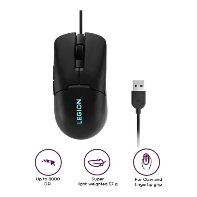 Legion M300s RGB Wired Gaming Mouse Black