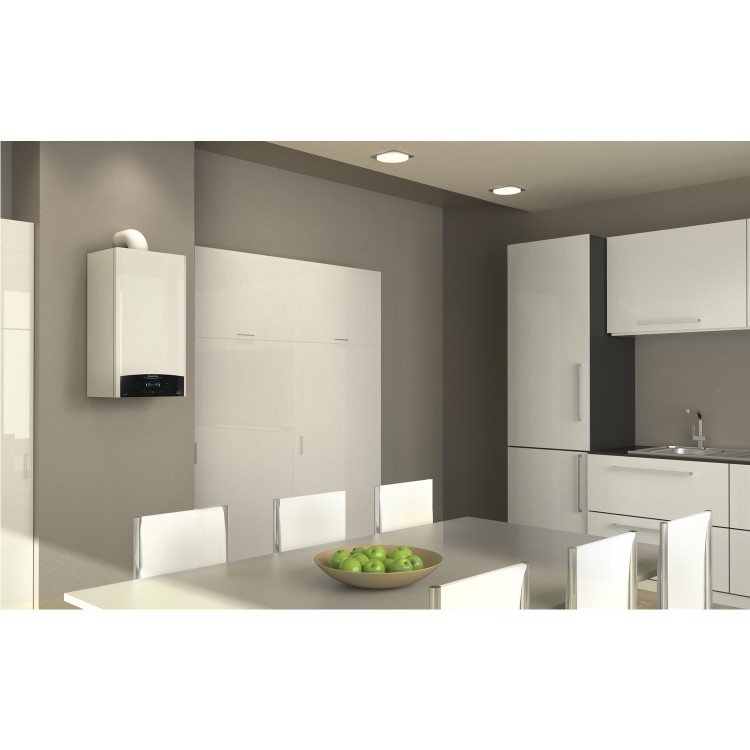 Ariston Genus One Net 24 Kw A+ Combi Boiler with Alexa WiFi with Free Cube RF Control and Horizontal Flue Kit  - 12 Year warranty