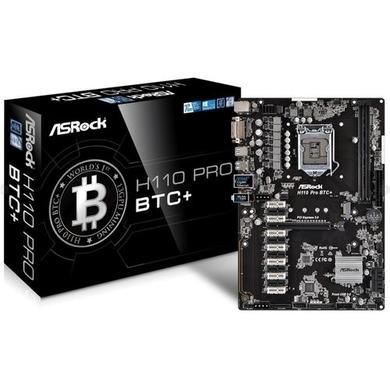 GRADE A1 - Asrock H110 PRO BTC+ Intel Socket 1151 ATX Motherboard