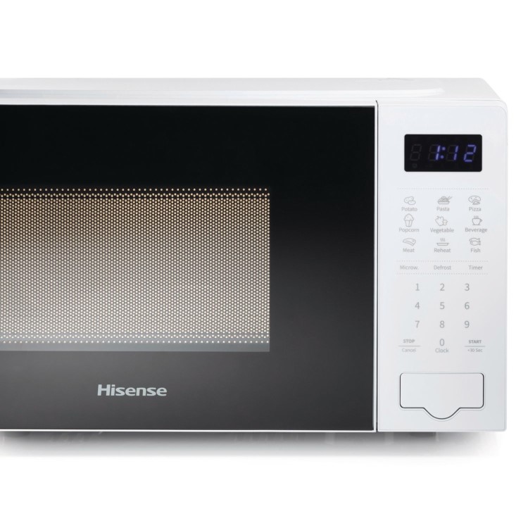 Refurbished Hisense H20MOWS4UK Freestanding 20L Solo Digital Microwave Oven White
