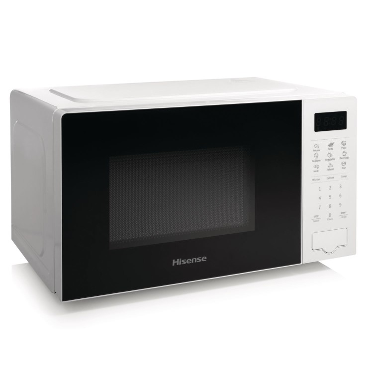 Refurbished Hisense H20MOWS4UK Freestanding 20L Solo Digital Microwave Oven White