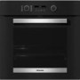 Refurbished Miele H2465B 60cm Single Built In Electric Oven Black