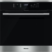 Miele H2561BP EasyControl 7 Function Electric Built-in Single Oven With Pyrolytic Cleaning CleanSteel