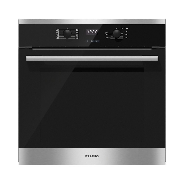 Miele CountourLine H2561B A+ Rated Built In 7 Function Electric Single Oven - Clean Steel