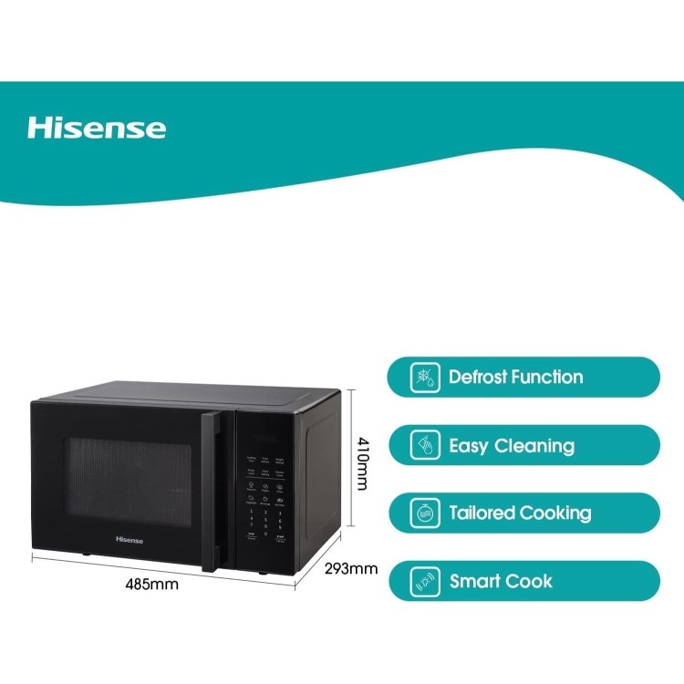 Hisense 25L Freestanding Solo Digital Microwave Oven - Black