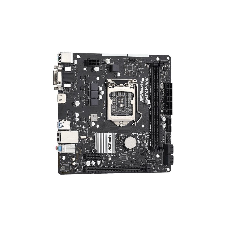 ASROCK Intel H370M-HDV H370 Micro ATX Motherboard