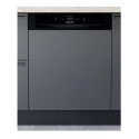 H3BL626BUK Hotpoint Semi-Integrated Dishwasher - Black Quick Wash