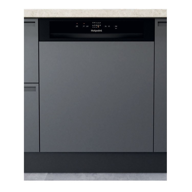 Refurbished Hotpoint H3BL626BUK 14 Place Semi Integrated Dishwasher