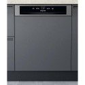 H3BL626XUK Hotpoint Semi-Integrated Dishwasher - Silver, Inverter Motor