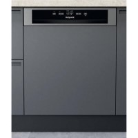 Refurbished Hotpoint Semi-Integrated Dishwasher - Silver, Inverter Motor Refurbished Hotpoint Semi-Integrated Dishwasher - Silver, Inverter Motor