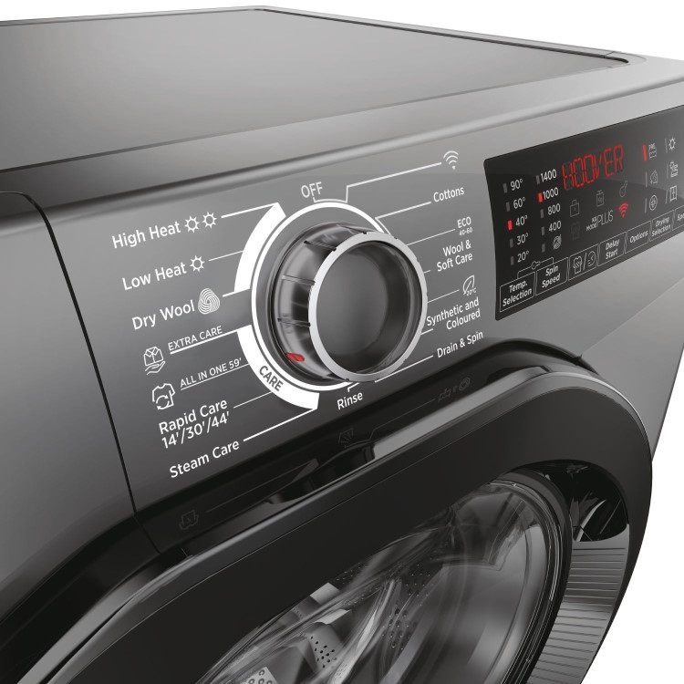 Hoover H-Wash 350 9kg Wash 6kg Dry 1400rpm Washer Dryer - Graphite