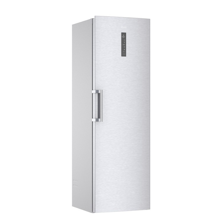 Refurbished Haier Instaswitch H3F330SEH1 Freestanding 330 Litre Upright Freezer Silver