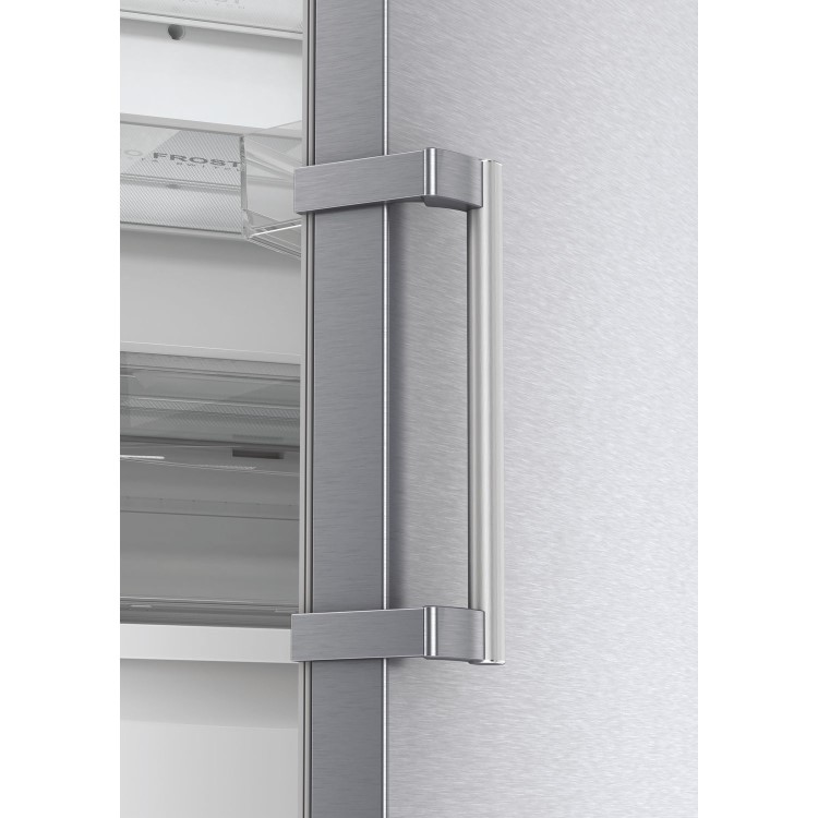 Refurbished Haier Instaswitch H3F330SEH1 Freestanding 330 Litre Upright Freezer Silver