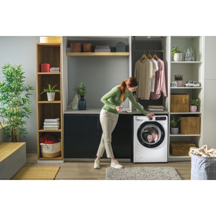 Refurbished Hoover H-Wash 350 H3WPS4116TAMB580 Freestanding 11KG 1400 Spin Washing Machine White
