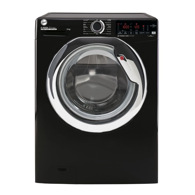 Refurbished Hoover H-Wash 300 H3WS69TAMCBE-80 Freestanding 9KG 1600 Spin Washing Machine Black