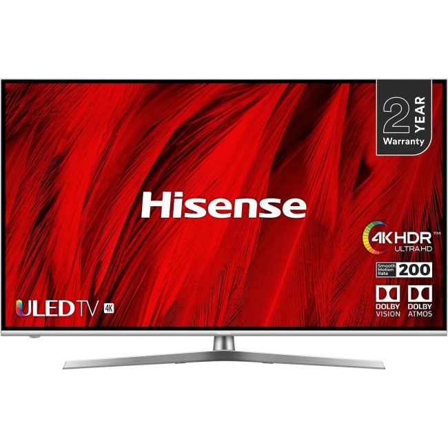 Ex Display - Hisense H55U8B 55" 4K Ultra HD Smart HDR10+ ULED TV with High Brightness