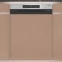 Hotpoint Maxi Space Integrated Dishwasher - C-Rated Silver control panel
