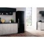 Refurbished Hotpoint H5T811IKH1 189x60cm 338L Freestanding Fridge Freezer - Black