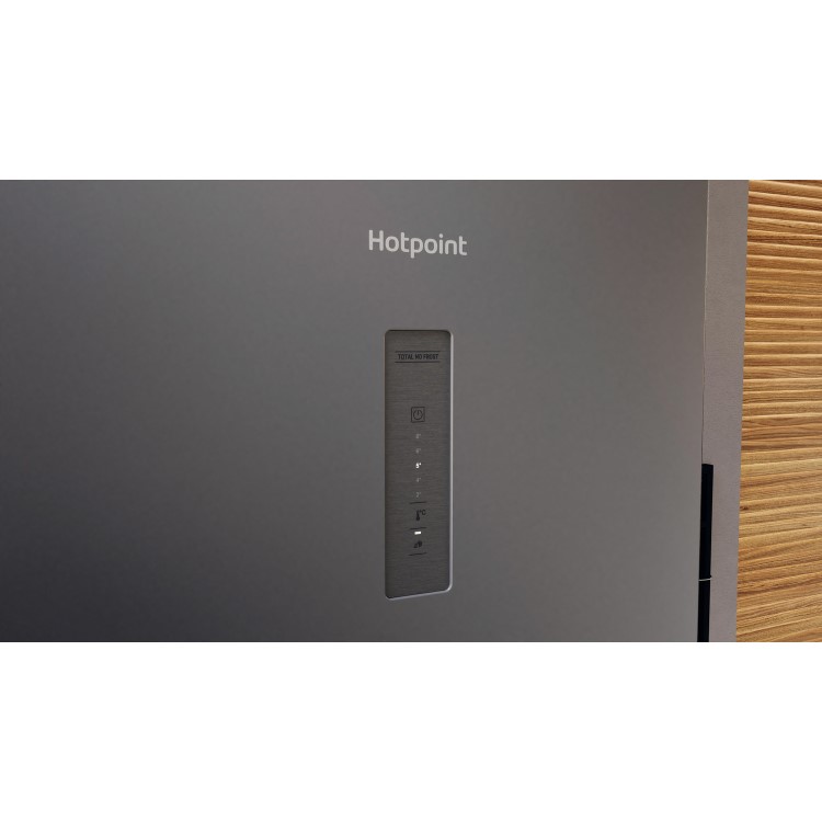 Refurbished Hotpoint H5X82OSK Freestanding 335 Litre 60/40 Frost Free Fridge Freezer Silver Black