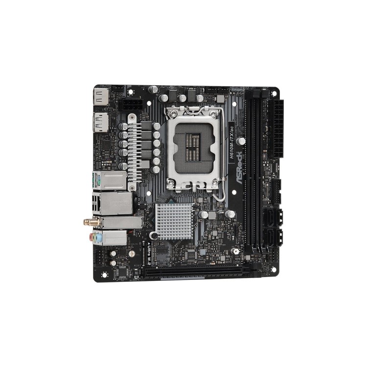 ASRock H610M-ITX AC Intel H610 LGA 1700 DDR4 Mini ITX Motherboard