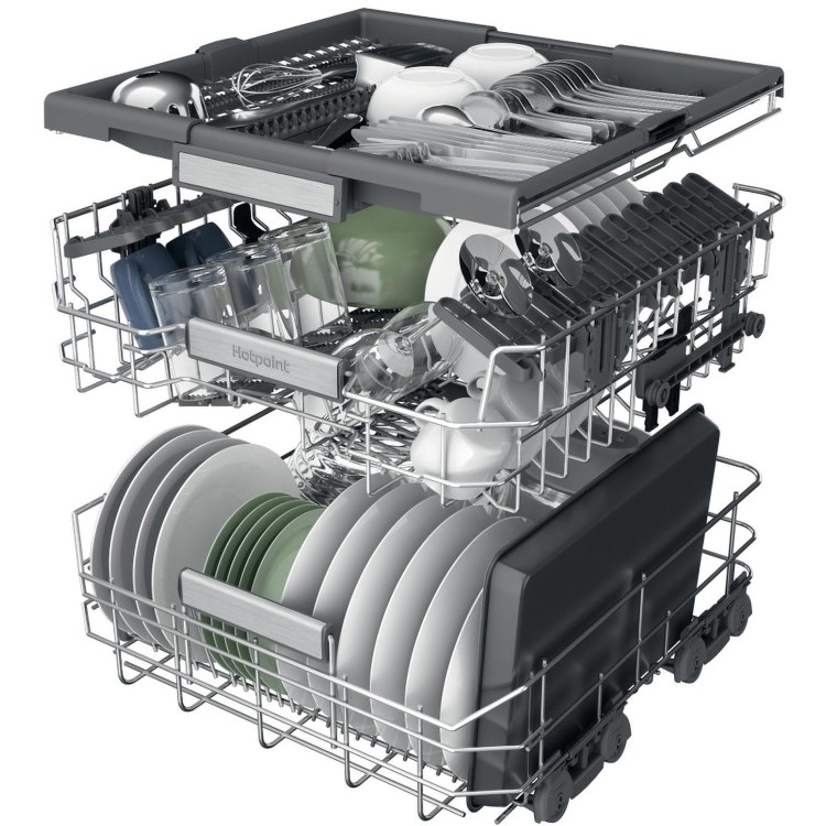 Hotpoint Maxi Space Freestanding Dishwasher - C-Rated, White