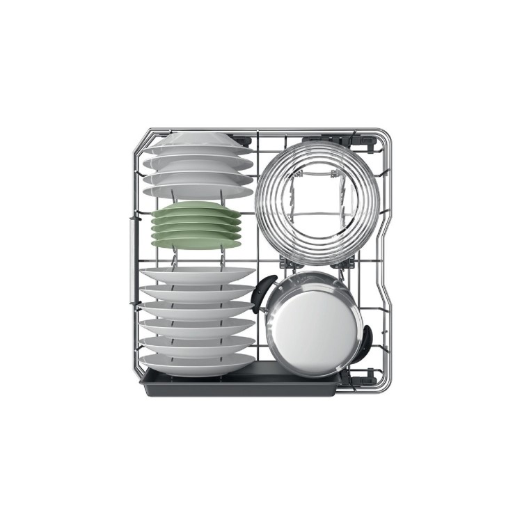 Refurbished Hotpoint H7FHS51XUK 15 Place Freestanding Dishwasher Stainless Steel