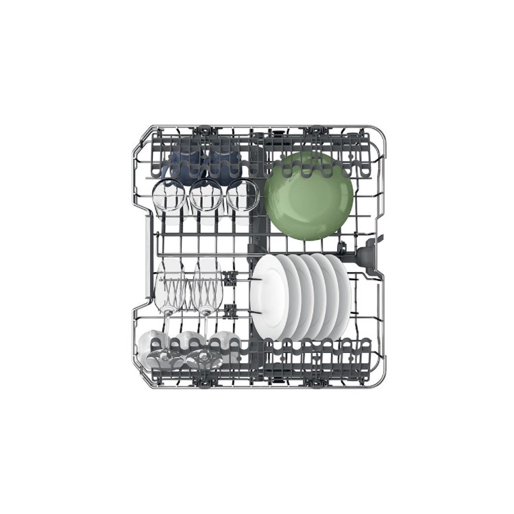 Refurbished Hotpoint H7FHS51XUK 15 Place Freestanding Dishwasher Stainless Steel