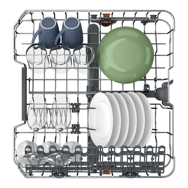 Hotpoint Maxi Space Integrated Dishwasher - B-Rated Black Control Panel