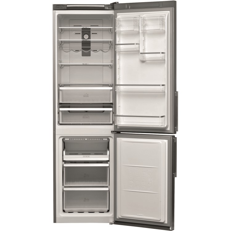 Hotpoint 368 Litre 70/30 Freestanding Total No Frost Fridge Freezer - Mirror/Inox