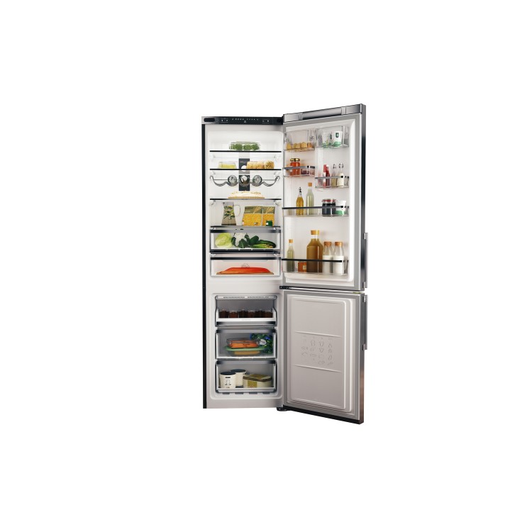 Hotpoint 368 Litre 70/30 Freestanding Total No Frost Fridge Freezer - Mirror/Inox
