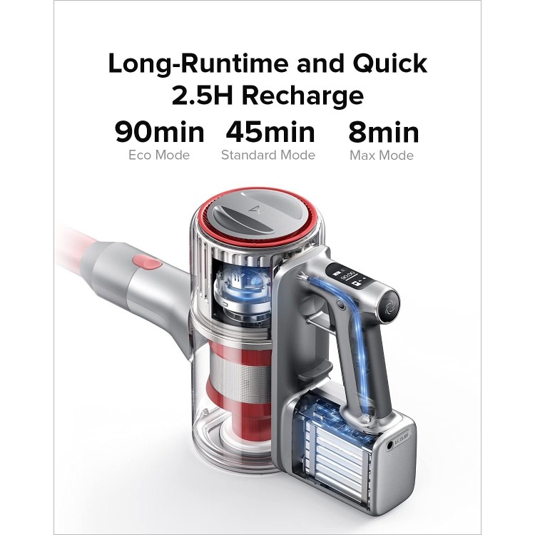 Roborock H7 Cordless Stick Vacuum Cleaner HyperForce 160 AW and HEPA Filter