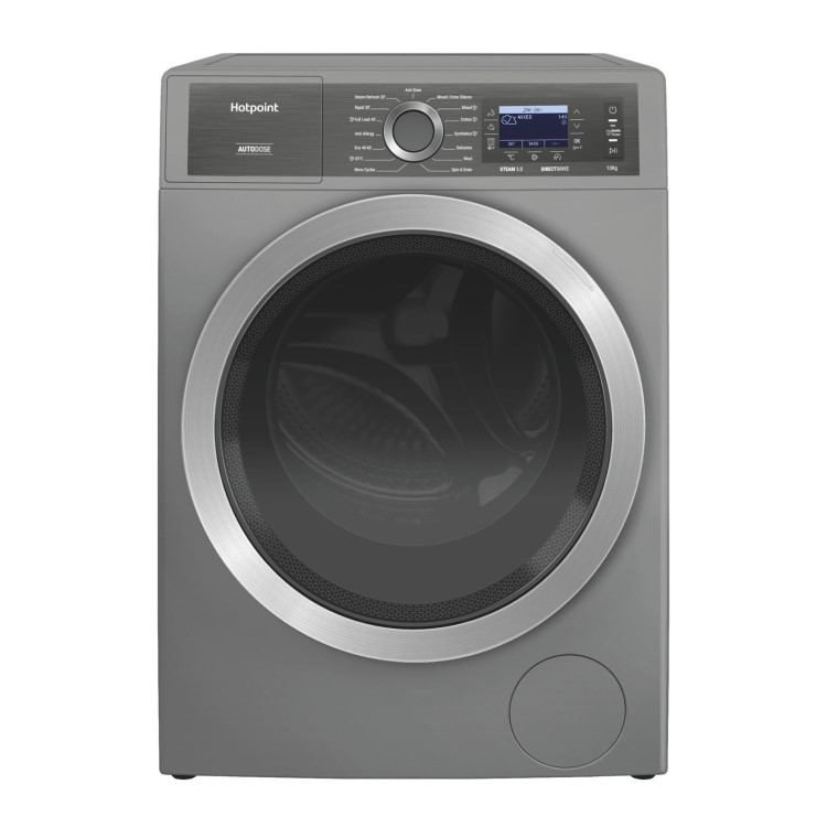 Hotpoint GentlePower 10kg 1400rpm Washing Machine - Silver