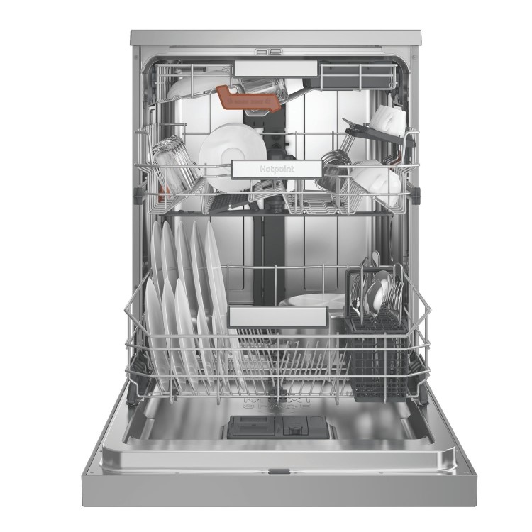 Hotpoint Hydroforce Freestanding Dishwasher - Maxi Space B-Rated Stainless Steel