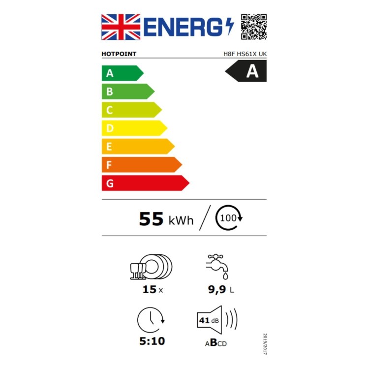 Hotpoint Freestanding Dishwasher - A-rated Inox