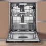 Hotpoint Hydroforce Integrated Dishwasher - C-Rated, Black control panel