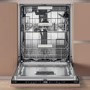 Hotpoint Hydroforce Integrated Dishwasher - B-Rated, Black control panel