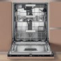 Refurbished Hotpoint Hydroforce Integrated Dishwasher - B-Rated Black control panel