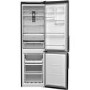 Refurbished Hotpoint H9T921TKSH2 Freestanding 368 Litre 60/40 Fridge Freezer Black Stainless Steel